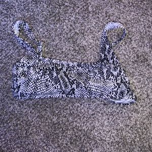 Target snake skin swim top!